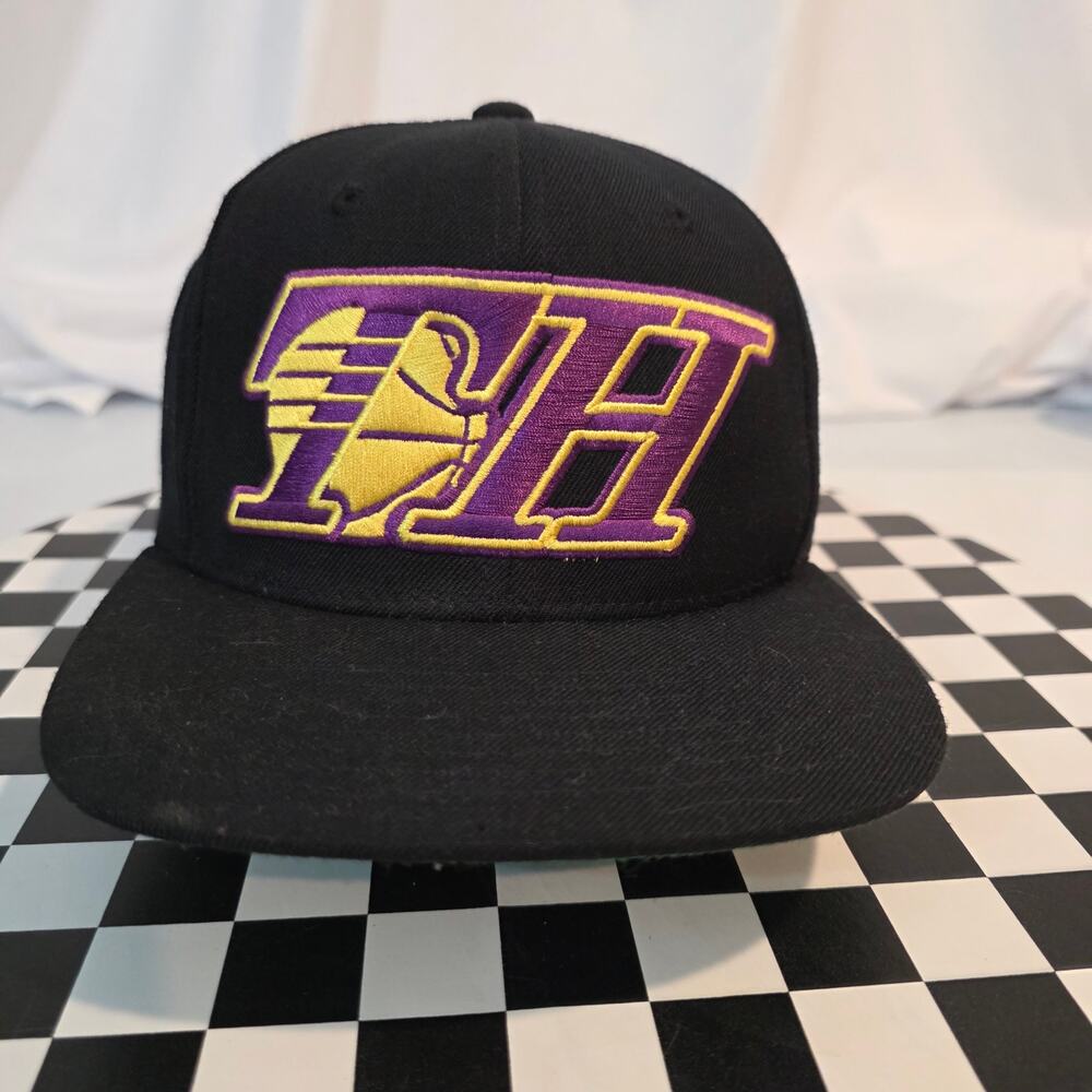 The Hundreds "TH" Slate Logo Black Snapback Hat OSFA